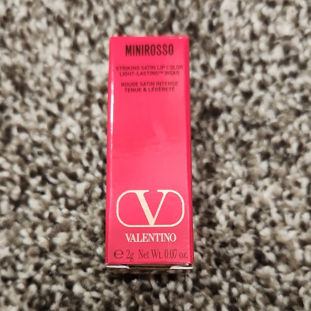 Valentino Minirrosso Satin Lipstick - Bold Red